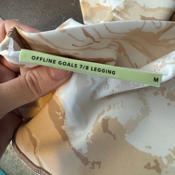 OFFLINE Goals High Waisted 7/8 Legging Null Sands NWT Size Medium - Picture 8 of 8